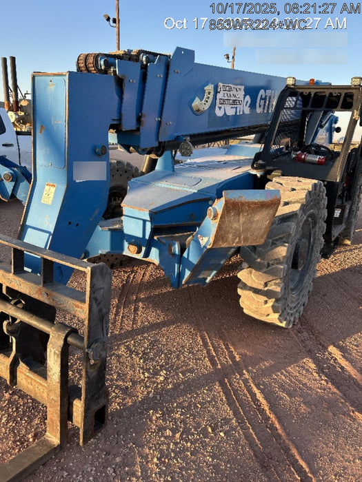 2018 Genie GTH-1056 GTH-1056 w/Open ROPS, Solid Tires, Work Lights, 60" carriage/forks, cab mesh, beacon