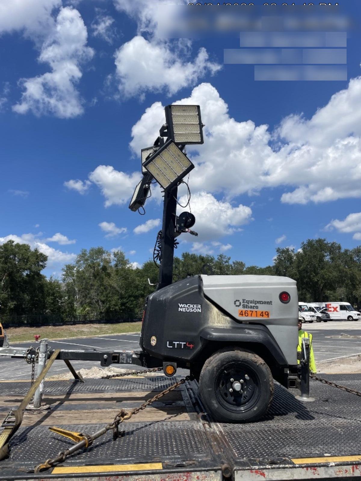 2024 Wacker Neuson LTT4 Diesel, Kohler KDW702, Deep Sea Controller, Auto Start, LED 320W, Bypass Outlet, T3