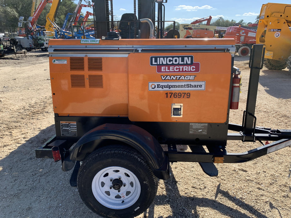 2021 Lincoln Electric Vantage 322 Vantage 322 Ready Pak 3 w/ Decals, ORANGE (includes trailer, cable rack, fender light kit) NO Telematics
