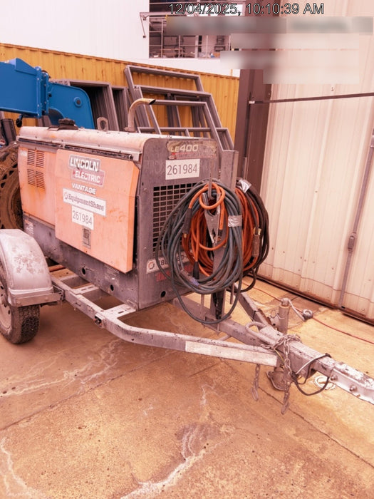 2022 Lincoln Electric LE400 Kubota V1505, Trlr, Cable Rack, Light Kit, ES Decals, T3