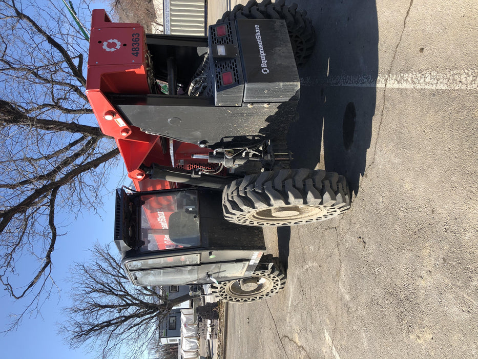 2020 Manitou MTA8044 74hp T4F, Cab/Heat/Air, Cab and Boom LED work lights, Auxiliary Hydraulics, Solid Tires, Amber strobe, Lift Hook w/66" Carriage, 60" Forks
