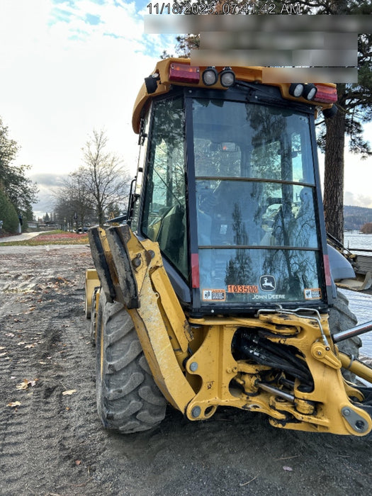 2020 John Deere 310LEP Cab/Heat/Air, 4WD, Standard Stick, Pilot Controls, 2 Way Hydraulics, TAG Manual QC