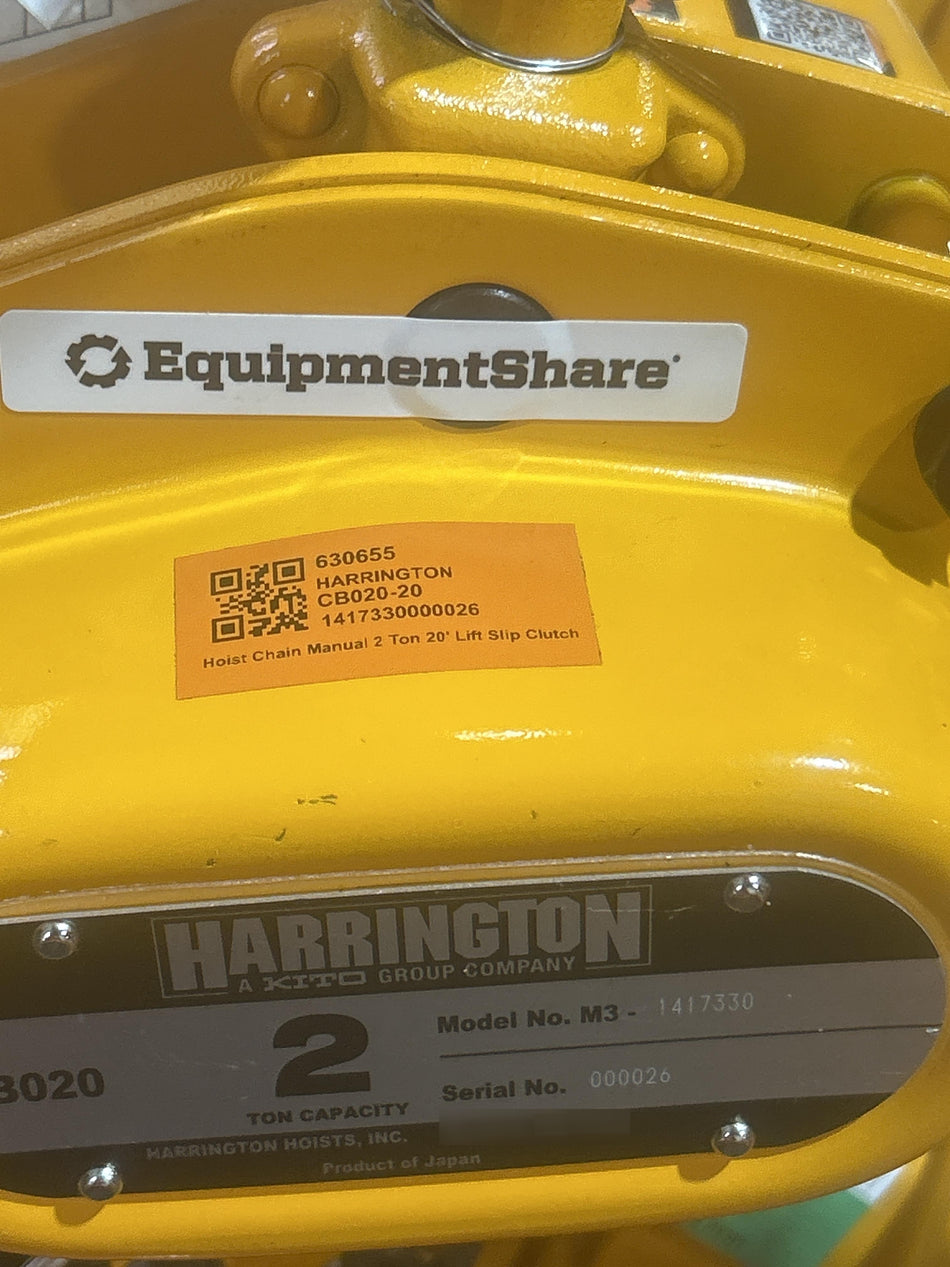 2026 HARRINGTON CB020-20