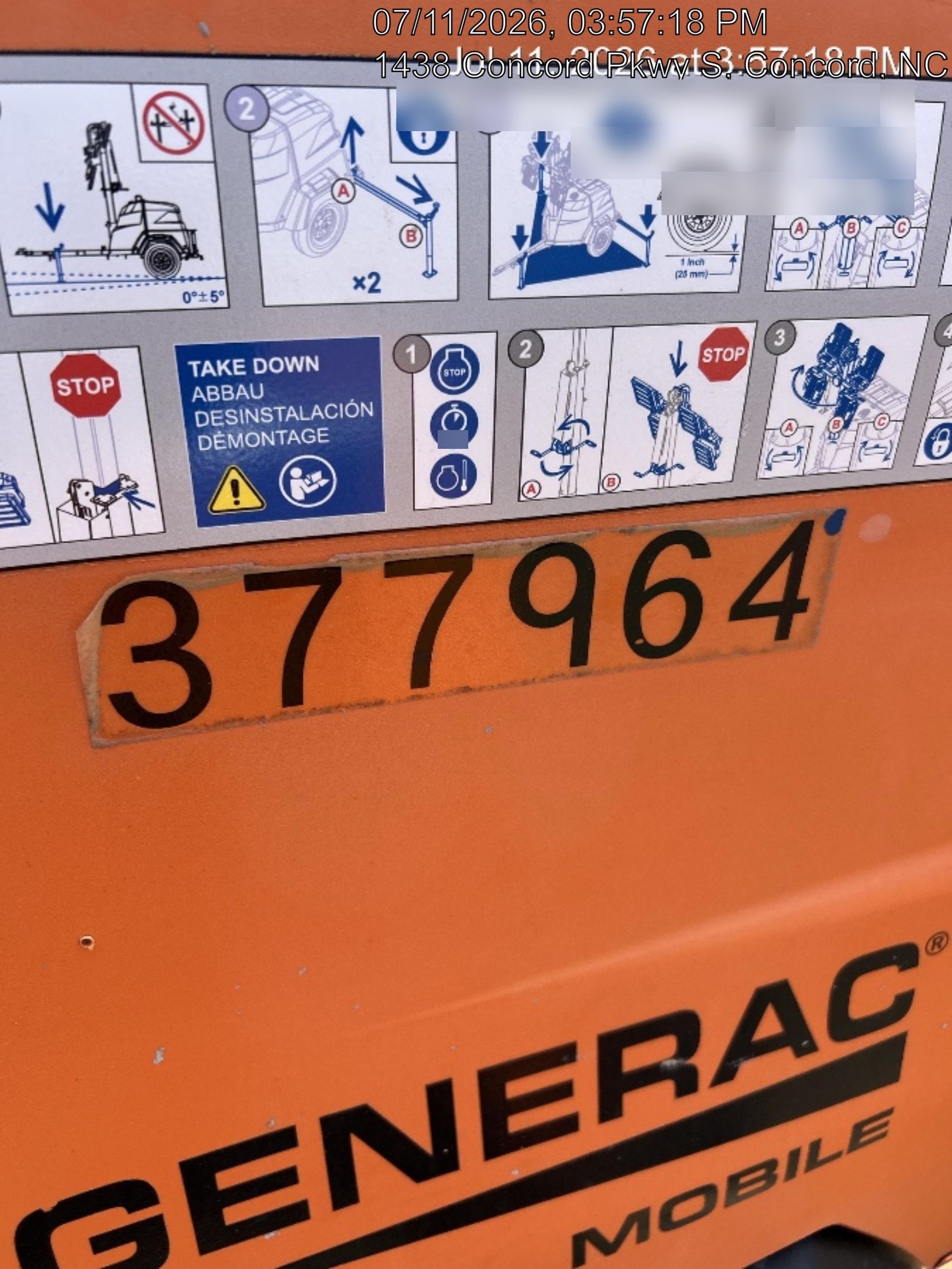 2023 Generac MLT2 Diesel, Flex Switch 120V Input, Powerzone Controller, 
(4) 320W LED Lights, 4kW Generator, 39.9 Gal Fuel Tank, 2" Ball, T3