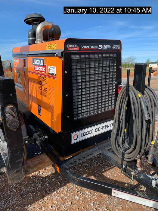2021 Lincoln Electric Vantage 549X Ready Pak 3, ORANGE (includes trailer, cable rack, fender light kit)