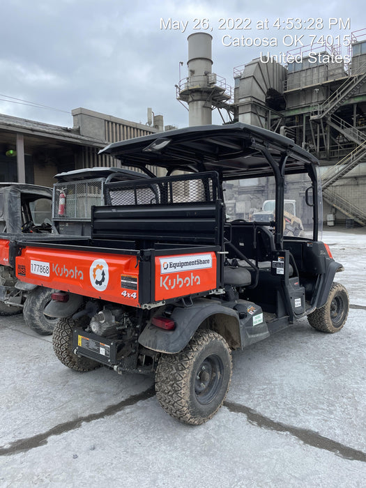 2022 Kubota RTV-X1140W-H Plastic Canopy, Windshield Acrylic Clear, LED Strobe Light, Wire Harness Kit, Back up Alarm