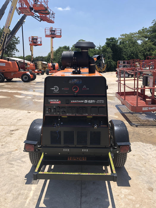 2021 Lincoln Electric Vantage 549X Ready Pak 3, ORANGE (includes trailer, cable rack, fender light kit)