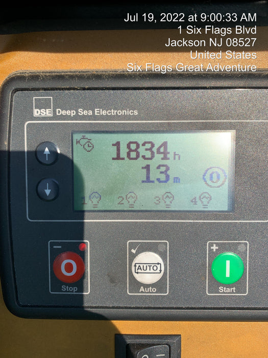 2021 Allmand NLV3GR (4) LED Light Fixture 350W, 23' Vertical Mast, 3kW Prime, Towable, Deep Sea L401, Leveling Jacks, Yanmar T4F 5.8hp