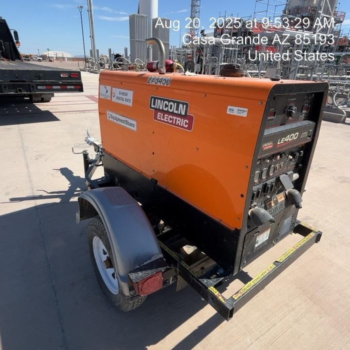 2022 Lincoln Electric LE400 Kubota V1505, Trlr, Cable Rack, Light Kit, ES Decals, T3