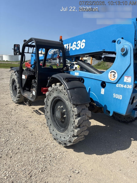2018 Genie GTH-636 Genie GTH-636 w/Open ROPS, Solid Tires, Work Light/Beacon, 48" Carriage and Forks