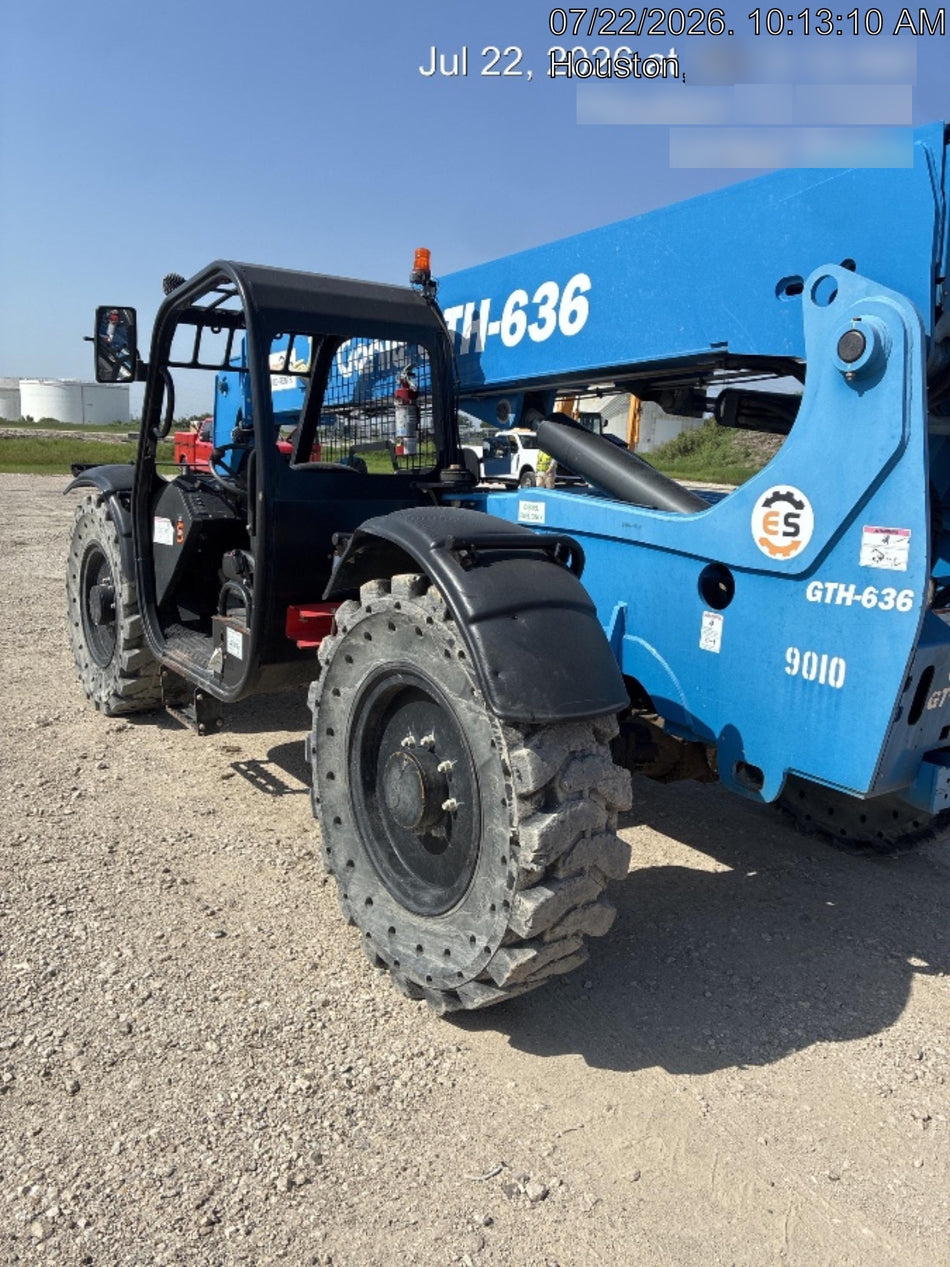 2018 Genie GTH-636 Genie GTH-636 w/Open ROPS, Solid Tires, Work Light/Beacon, 48" Carriage and Forks