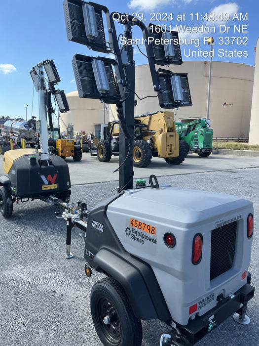 2024 Wacker Neuson LTT4 Diesel, Kohler KDW702, Deep Sea Controller, Auto Start, LED 320W, Bypass Outlet, T3