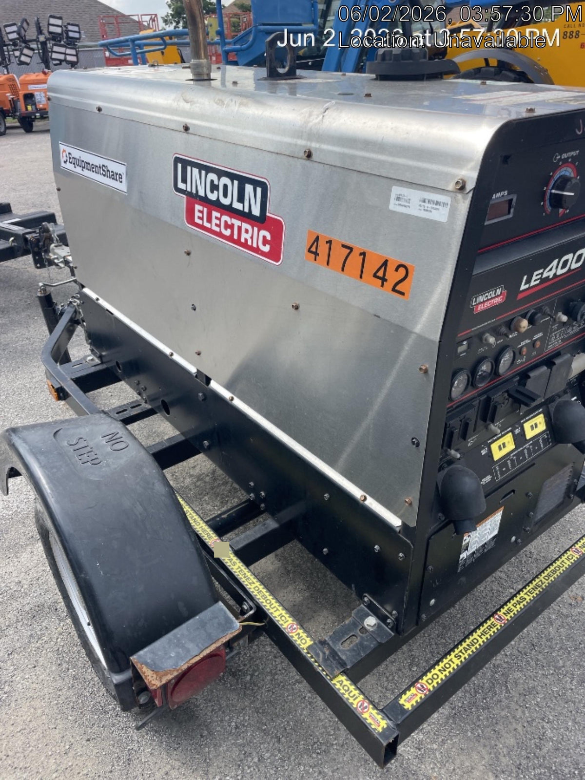2024 Lincoln Electric LE400 Kubota V1505, Trlr, Cable Rack, Light Kit, ES Decals, T3