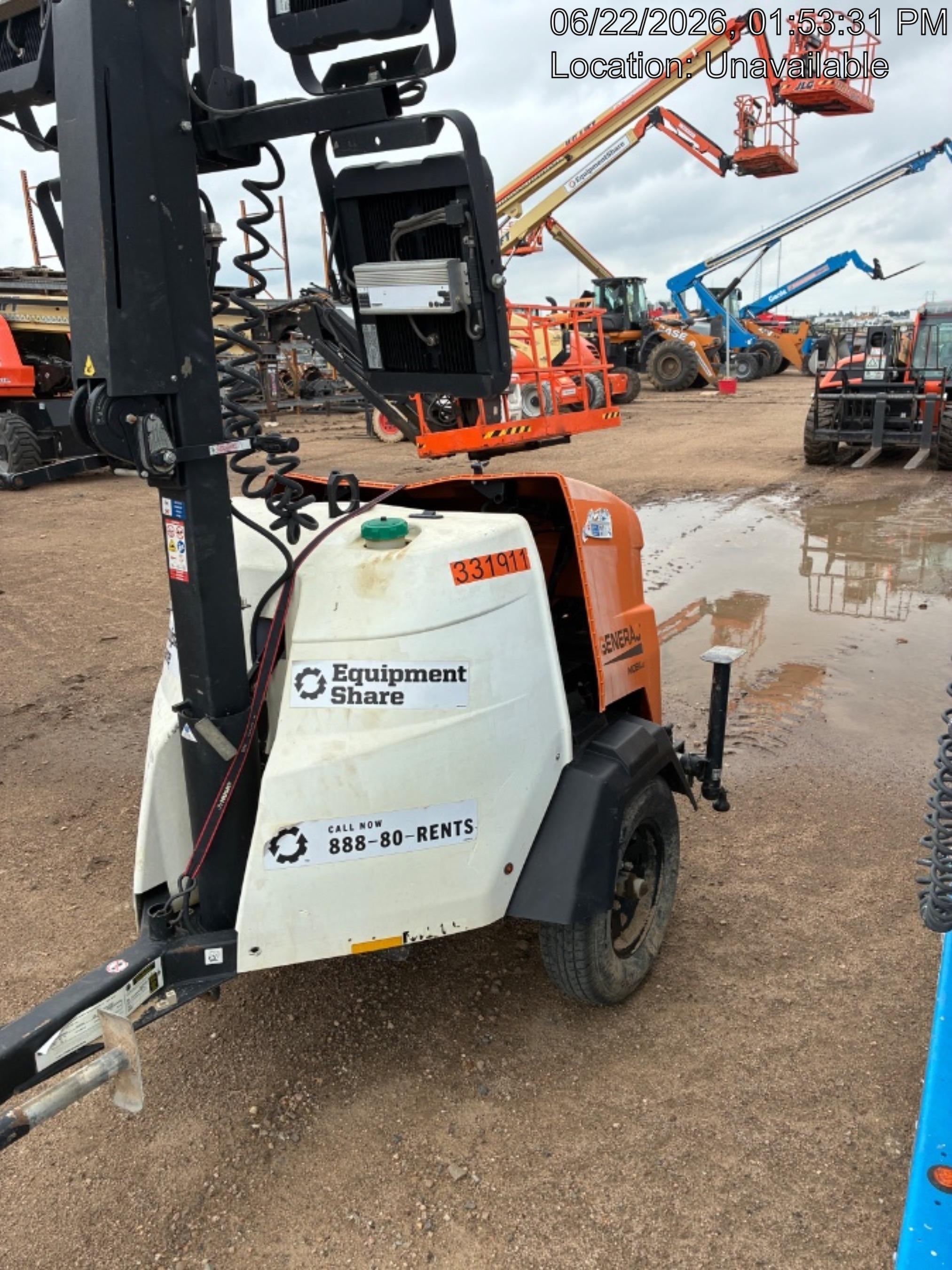 2023 Generac MLT2 Diesel, Flex Switch 120V Input, Powerzone Controller, (4) 320W LED Lights, 4kW Generator, 39.9 Gal Fuel Tank, 2" Ball, T3