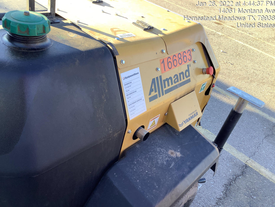 2021 Allmand NLV3GR (4) LED Light Fixture 350W, 23' Vertical Mast, 3kW Prime, Towable, Deep Sea L401, Leveling Jacks, Yanmar T4F 5.8hp