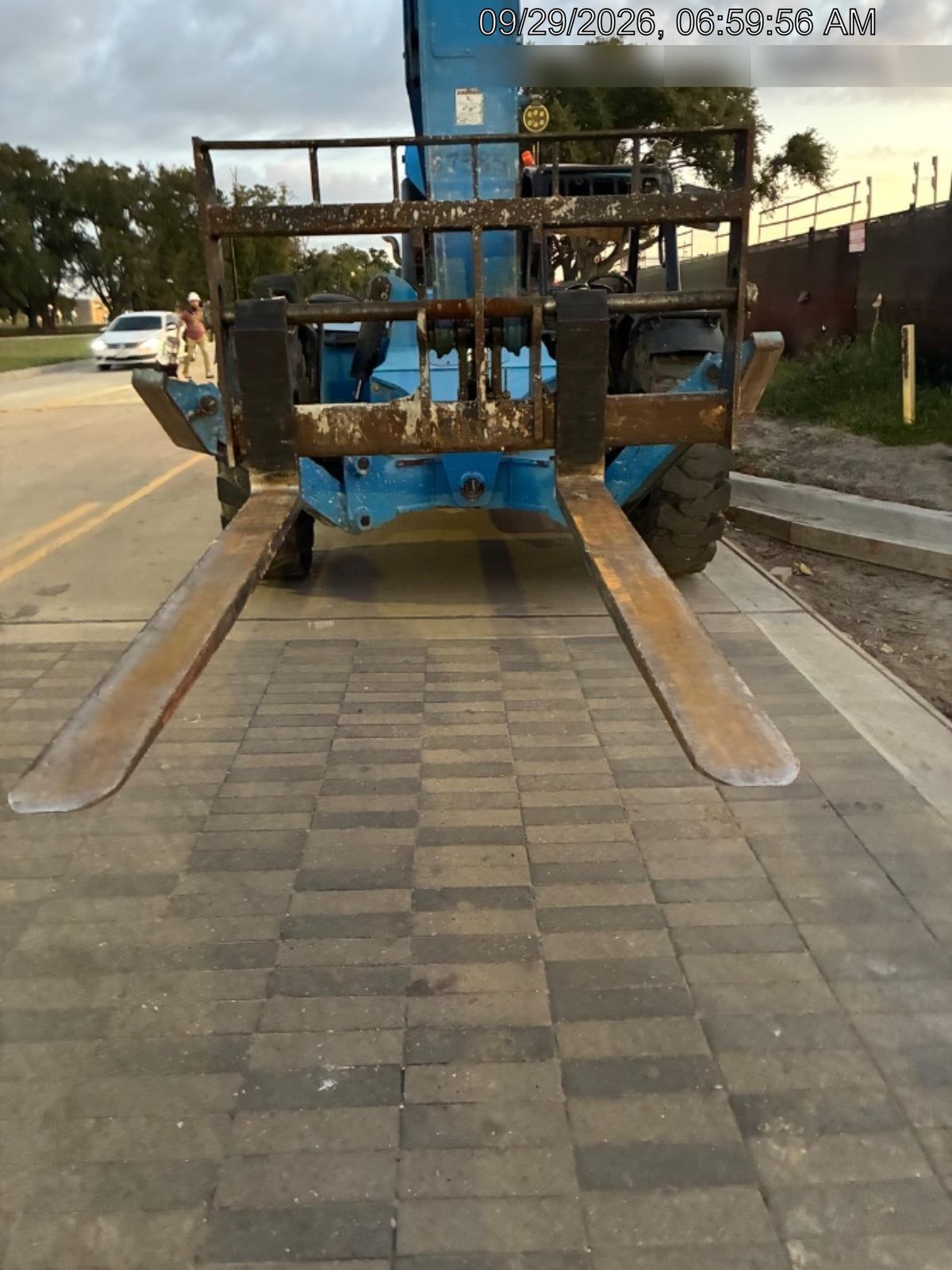 2019 Genie GTH-1056 Canopy, Solid RT Tires, LED Work Lights, Beacon 60" QA Carriage, 60" Forks