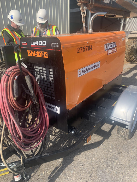 2022 Lincoln Electric LE400 Kubota V1505, Trlr, Cable Rack, Light Kit, ES Decals, T3