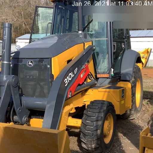 2020 John Deere 310LEP Cab/Heat/Air, 4WD, Standard Stick, Pilot Controls, 2 Way Hydraulics, TAG Manual QC