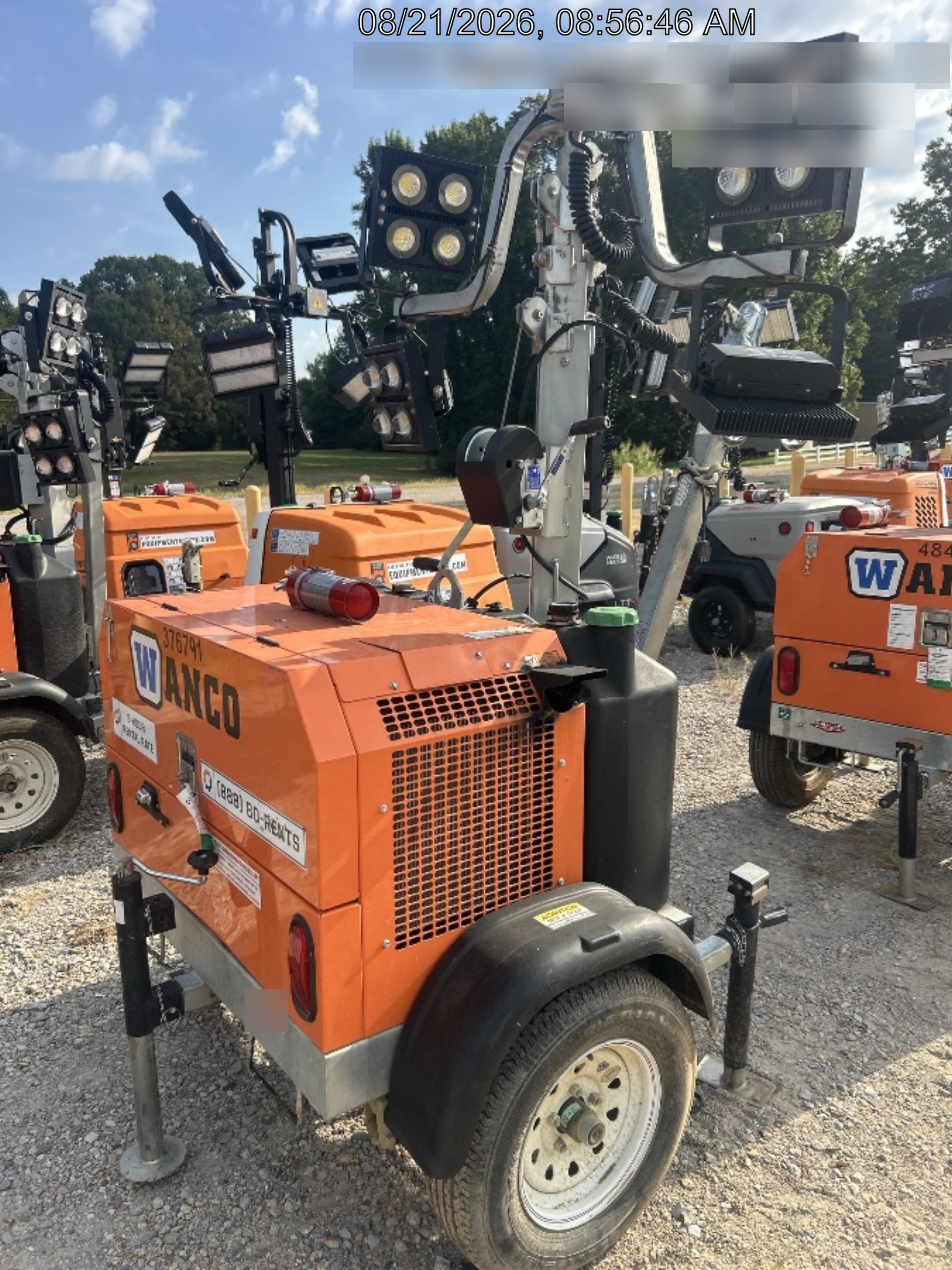 2023 Wanco WLTT-4MM4K Diesel, Deep Sea Controller, Shore Power Plug, Auto Start, (4) 350W LED Floodlights, 4kW Generator, 60 Gal Fuel Tank, 2" Ball, T3