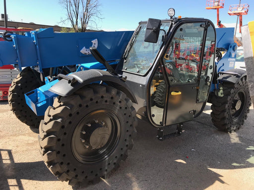 2019 Genie GTH-844 Cab/Heat/AC, Solid RT Tires, LED Work Lights, Beacon 60" QA Carriage, 48" Forks