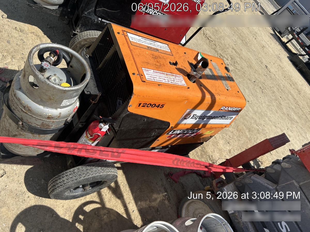 2020 Lincoln Electric Ranger 305 LPG Kohler Engine, One-Pak