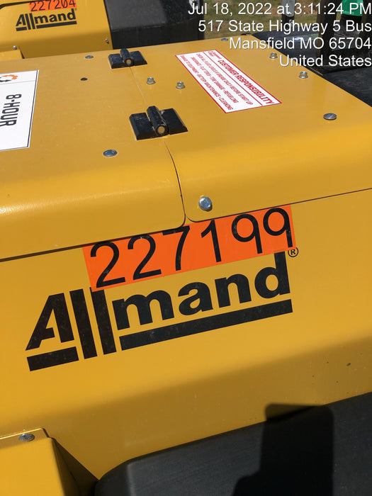 2022 Allmand NLV3GR (4) LED Light Fixture 350W, 23' Vertical Mast, 3kW Prime, Towable, Deep Sea L401, Leveling Jacks, Yanmar T4F 5.8hp