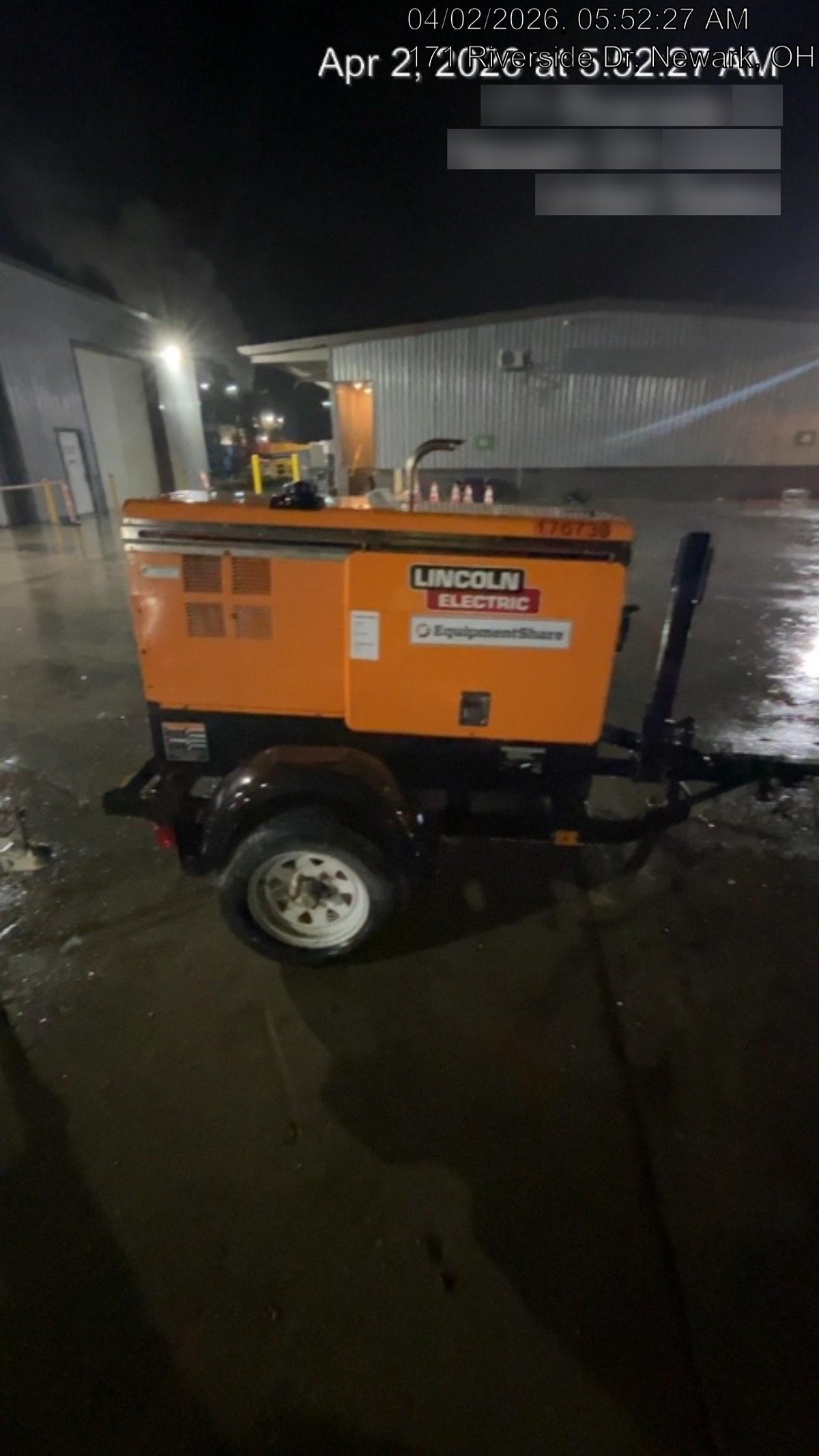 2021 Lincoln Electric Vantage 322 Vantage 322 Ready Pak 3 w/ Decals, ORANGE (includes trailer, cable rack, fender light kit) NO Telematics
