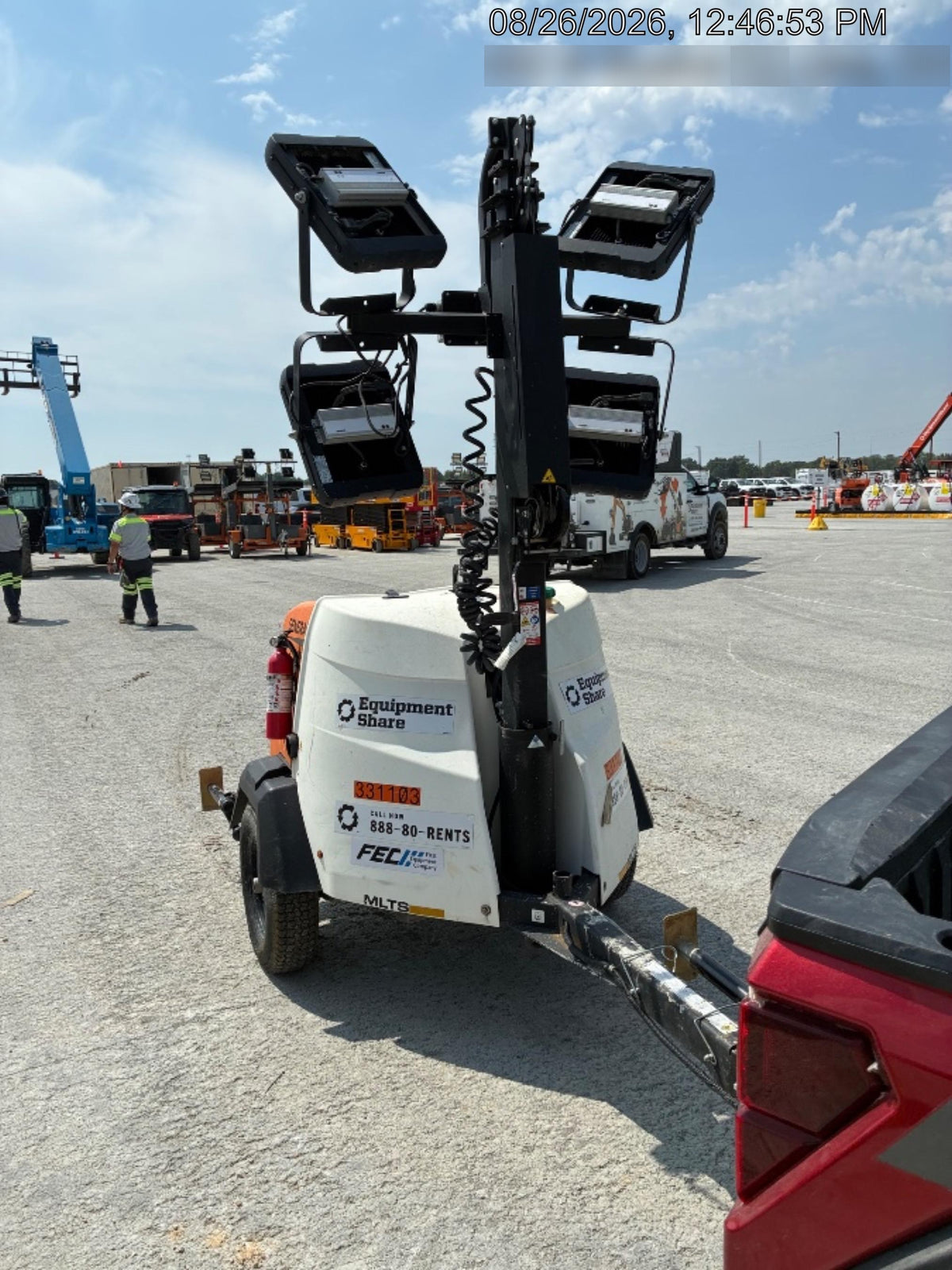 2023 Generac MLT2 Diesel, Flex Switch 120V Input, Powerzone Controller, (4) 320W LED Lights, 4kW Generator, 39.9 Gal Fuel Tank, 2" Ball, T3