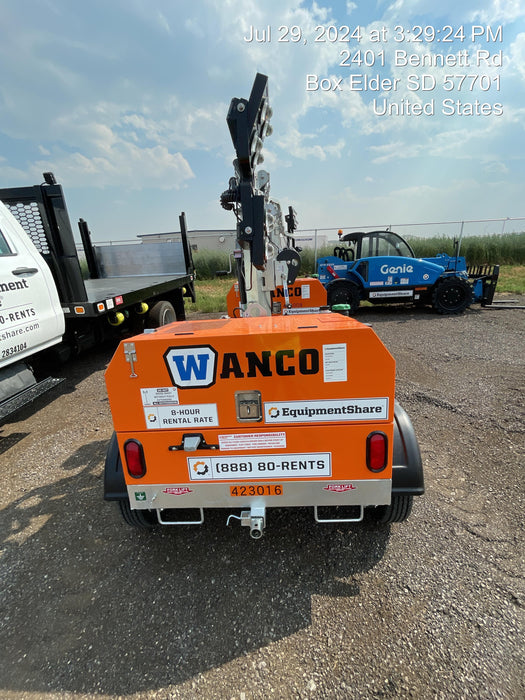 2024 Wanco WLTT-4MM4K Diesel, Deep Sea Controller, Shore Power Plug, Auto Start, (4) 350W LED Floodlights, 4kW Generator, 60 Gal Fuel Tank, 2" Ball, T3