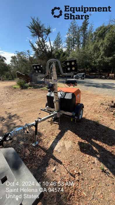 2024 Wanco WLTT-4MM4K Diesel, Deep Sea Controller, Shore Power Plug, Auto Start, (4) 350W LED Floodlights, 4kW Generator, 60 Gal Fuel Tank, 2" Ball, T3