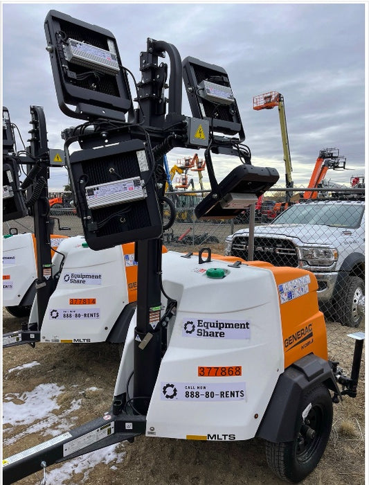 2023 Generac MLT2 Diesel, Flex Switch 120V Input, Powerzone Controller, 
(4) 320W LED Lights, 4kW Generator, 39.9 Gal Fuel Tank, 2" Ball, T3