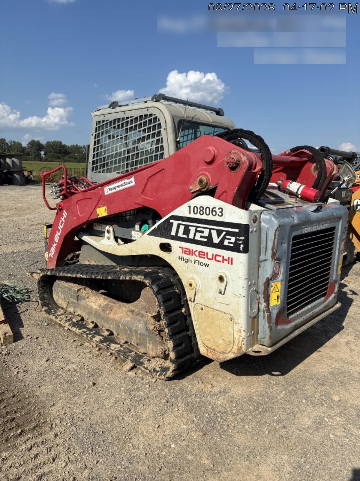 2020 Takeuchi TL12V2-CRH Cab/Heat/Air, Rubber Track, High Flow