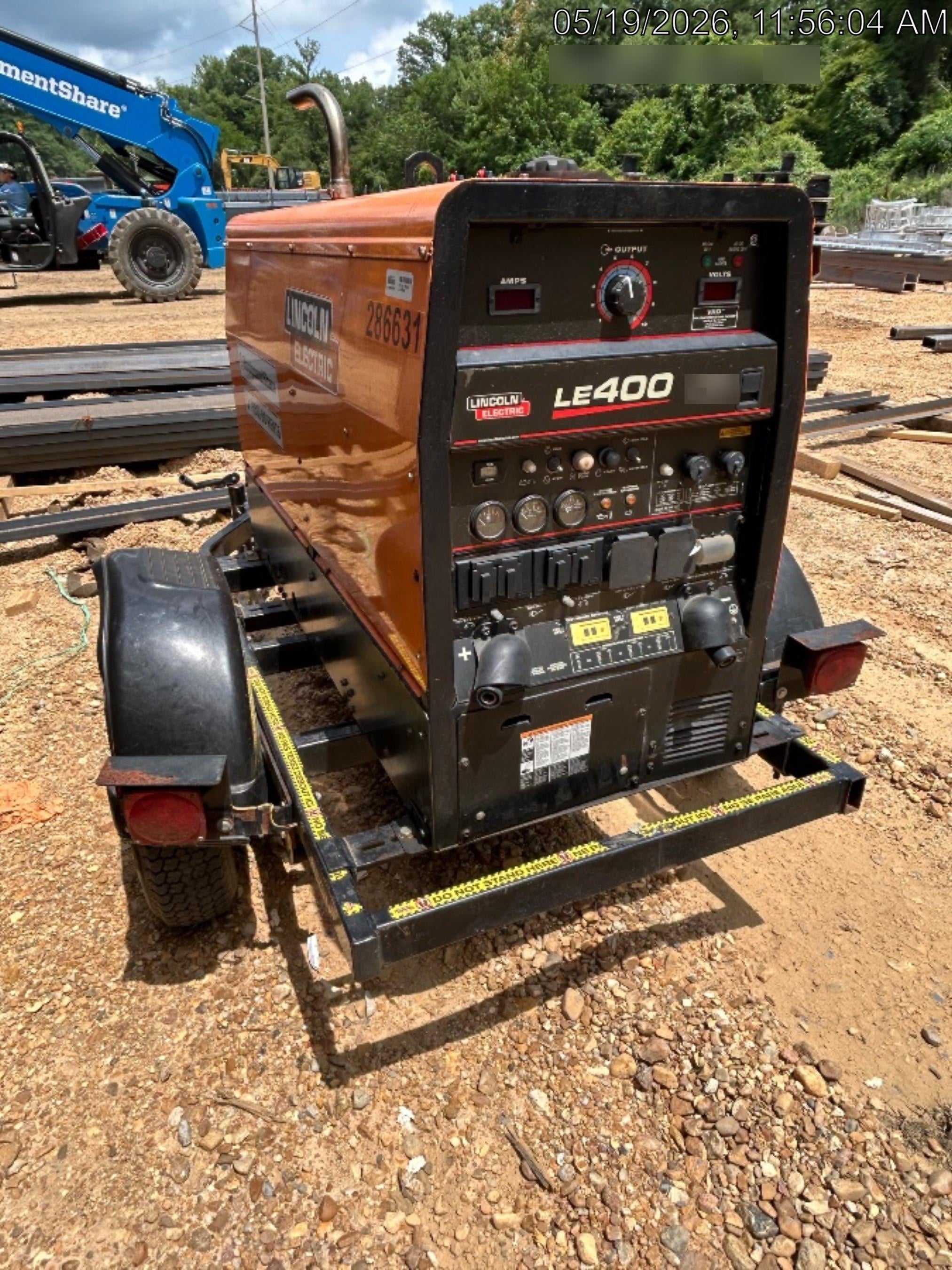 2022 Lincoln Electric LE400 Kubota V1505, Trlr, Cable Rack, Light Kit, ES Decals, T3
