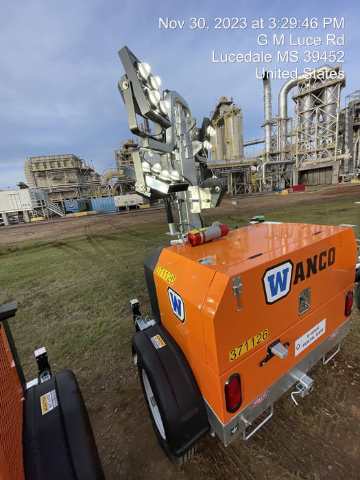 2023 Wanco WLTT-4MM4K Diesel, Deep Sea Controller, Shore Power Plug, Auto Start, (4) 350W LED Floodlights, 4kW Generator, 60 Gal Fuel Tank, 2" Ball, T3