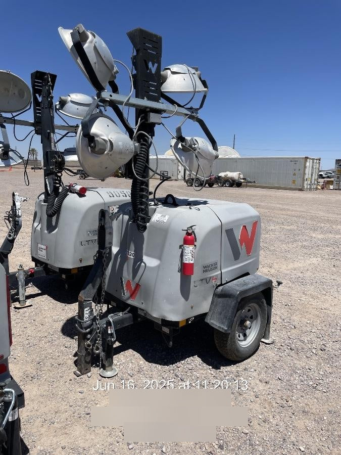 Wacker Neuson LTV6K-MH Wacker Neuson LTV6K Mobile Light Tower w/Fuel Level Sensor Installed