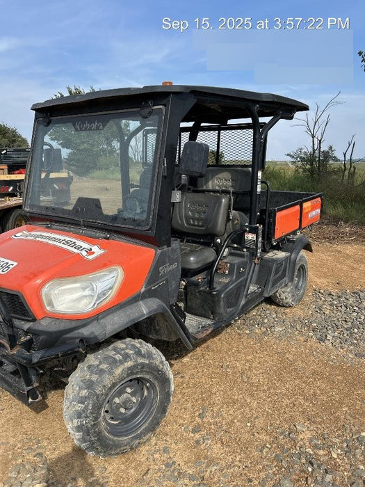 2019 Kubota RTV-X1140W-H 4wd Utility Cart, LED Strobe, Windshield Tempered Glass, Plastic Canopy, Wire Harness Kit, Backup Alarm