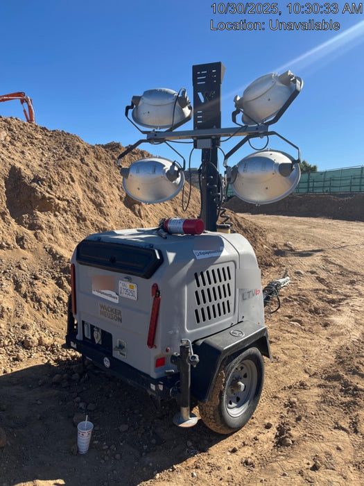 2019 Wacker Neuson LTV6L-MH Wacker Neuson LTV6L Mobile Light Tower w/Fuel Level Sensor Installed