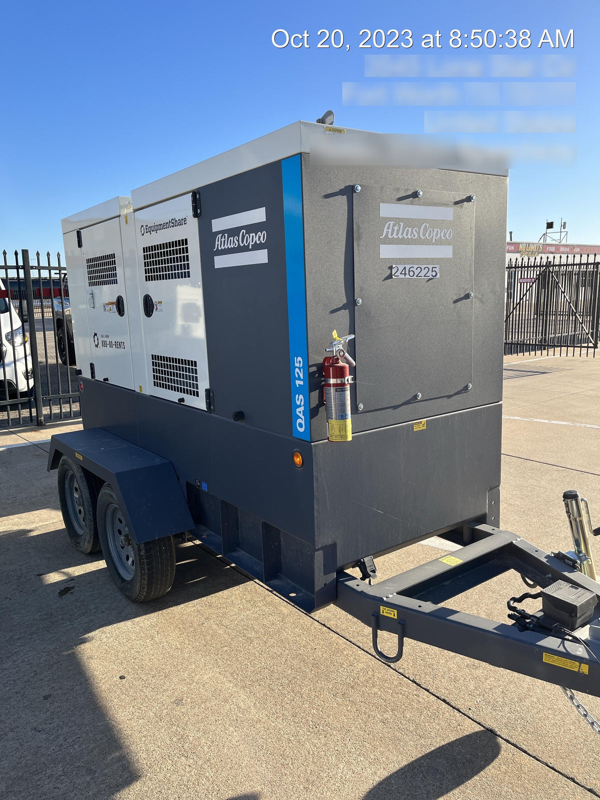 2022 ATLAS COPCO QAS 125