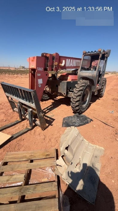 2018 Manitou 12042 Manitou MTA 12042, Solid Tires, 66" Carriage, Open ROPS, Flashing Beacon and Work Light Package