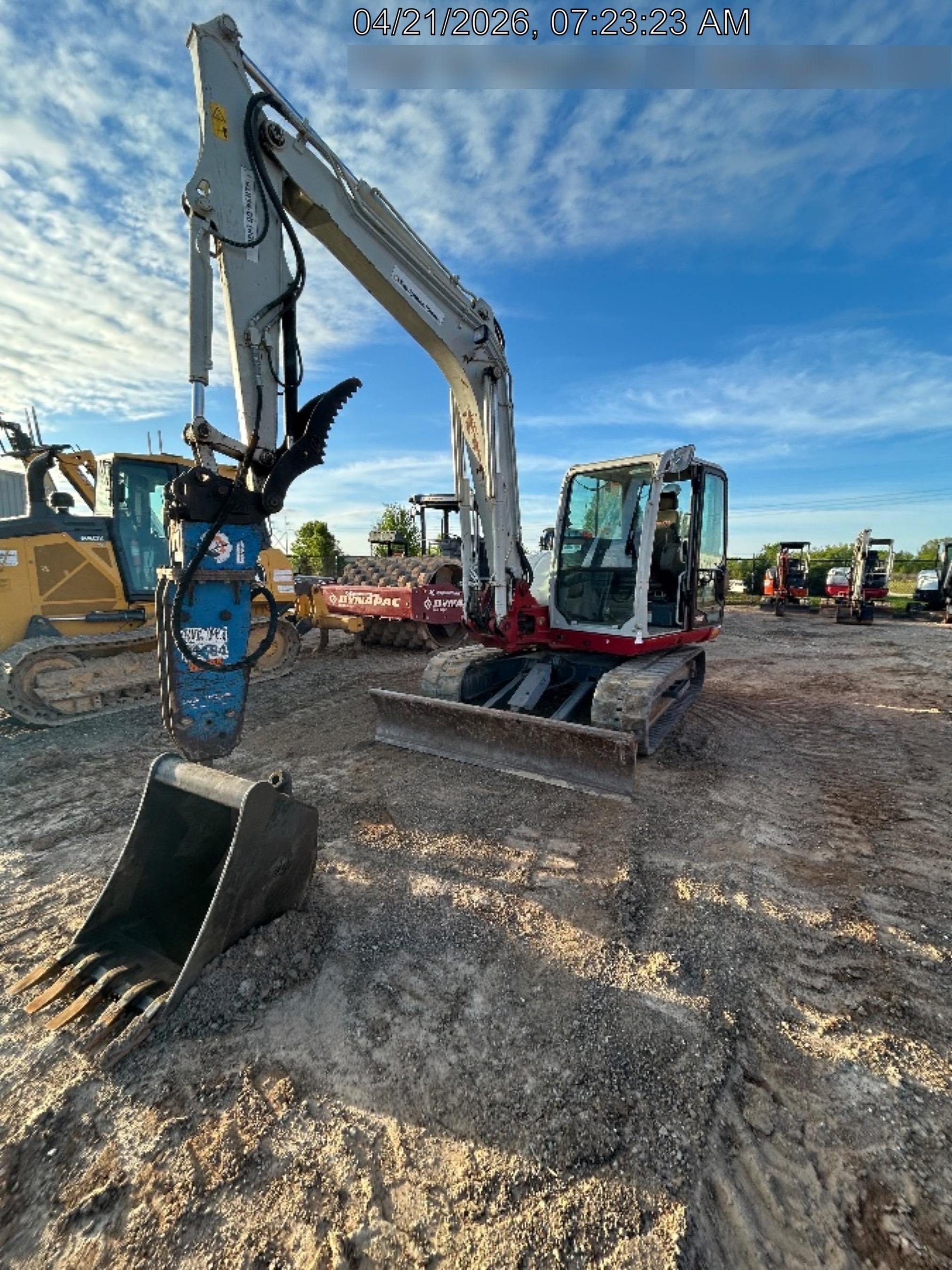 2019 Takeuchi TB290 Takeuchi TB290 Cab/Heat/AC w/Rubber Tracks, Auxiliary Hydraulics, Dozer Blade, Manual QC, 18/24/36" Buckets, Hydraulic Thumb Installed