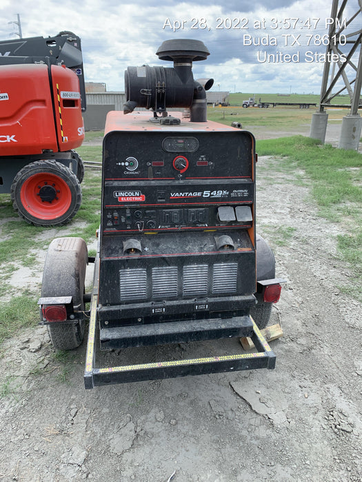 2021 Lincoln Electric Vantage 549X Ready Pak 3, ORANGE (includes trailer, cable rack, fender light kit)