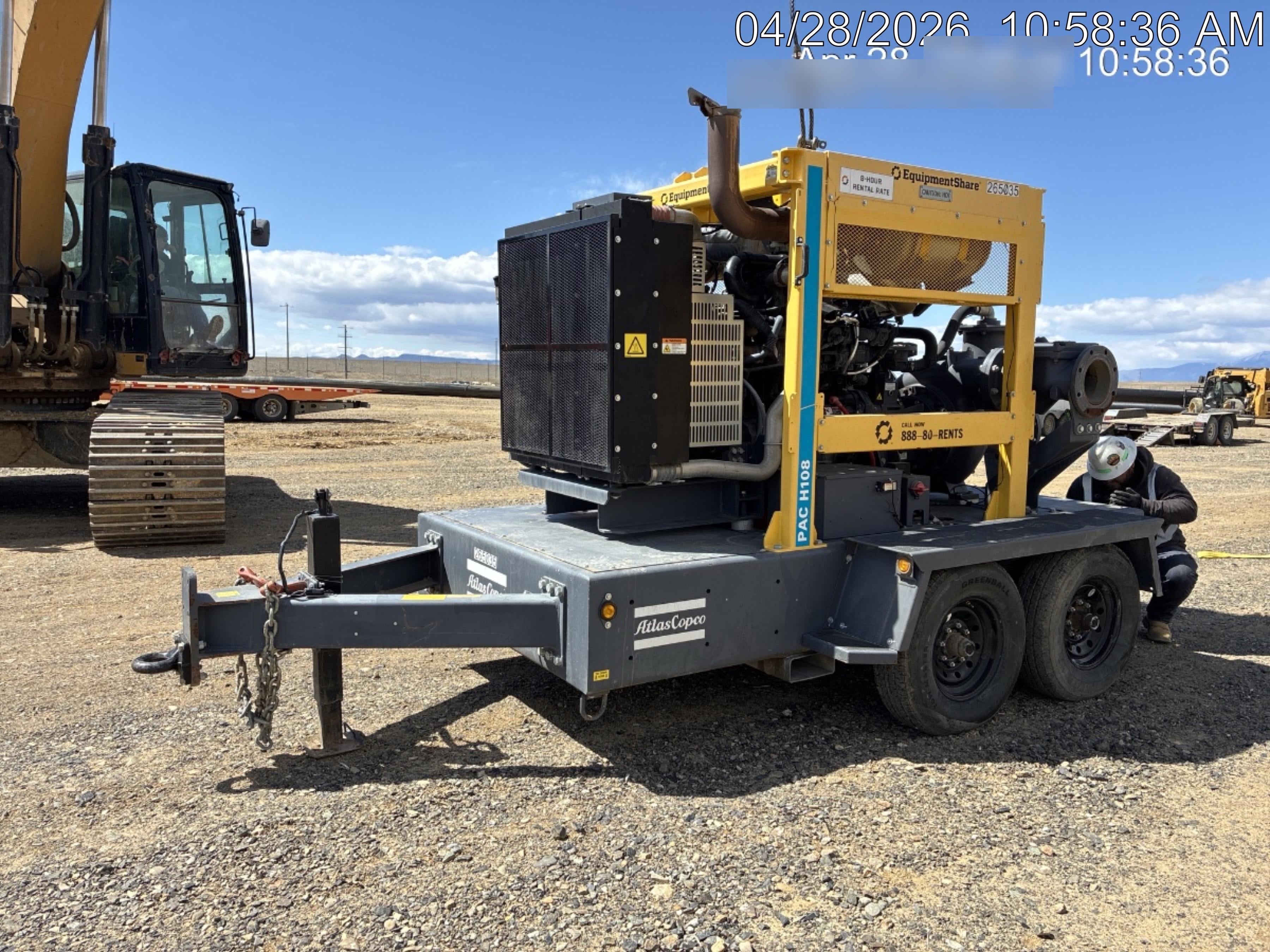 2022 ATLAS COPCO PAC H108 JD