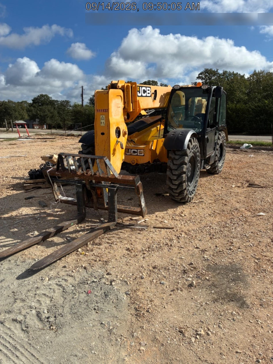 2020 JCB 509-42 Cab/Heat/Air, Solid Tires, Work Lights, Beacon, Aux Hydraulics, Back up Alarm, Lifting Eye, ES Decals