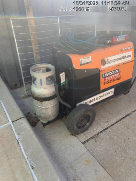 2021 Lincoln Electric Ranger 305 LPG LPG One-Pak (includes undercarriage, tank holder & tank strap) ORANGE