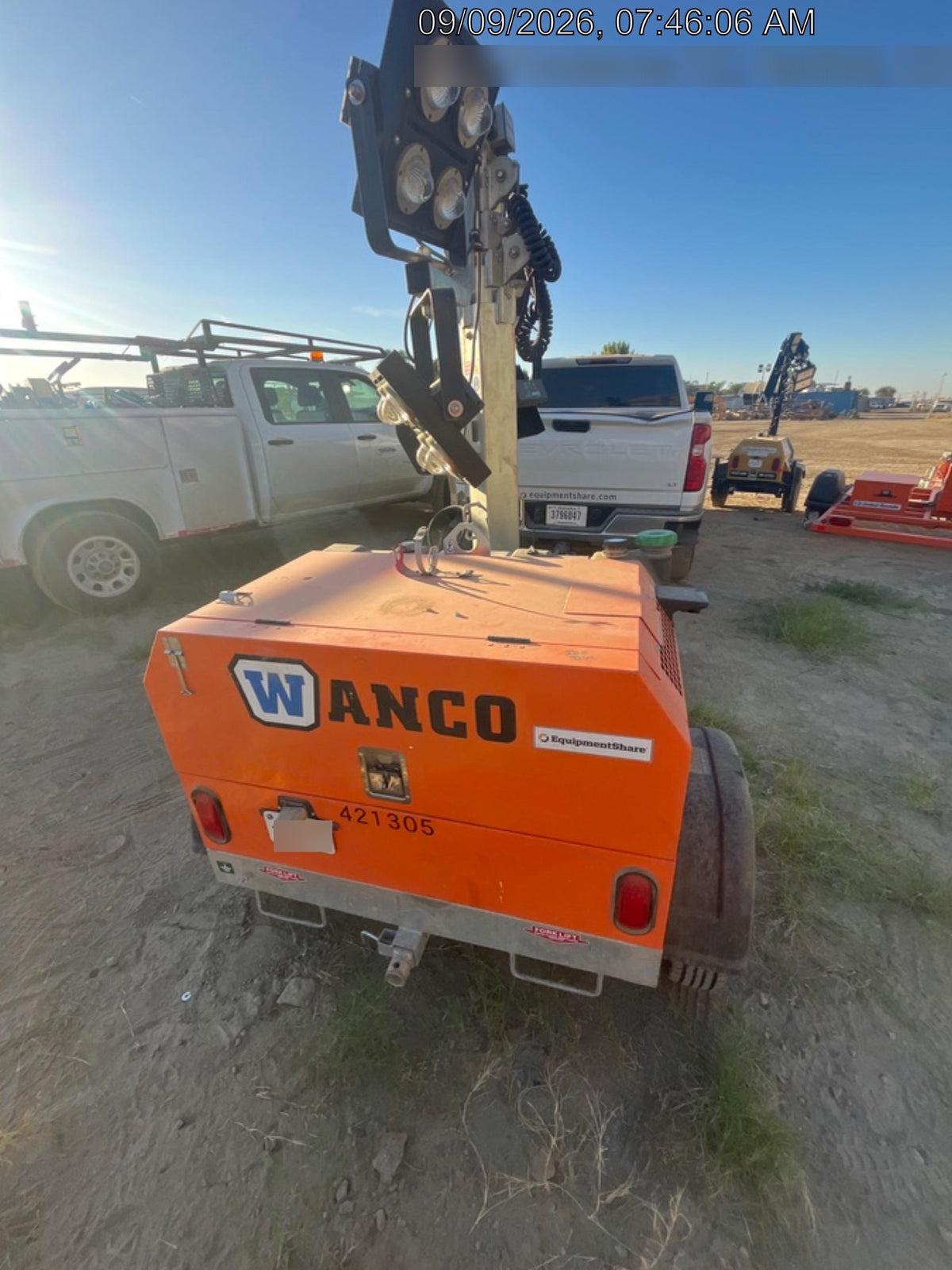2024 Wanco WLTT-4MM4K Diesel, Deep Sea Controller, Shore Power Plug, Auto Start, (4) 350W LED Floodlights, 4kW Generator, 60 Gal Fuel Tank, 2" Ball, T3