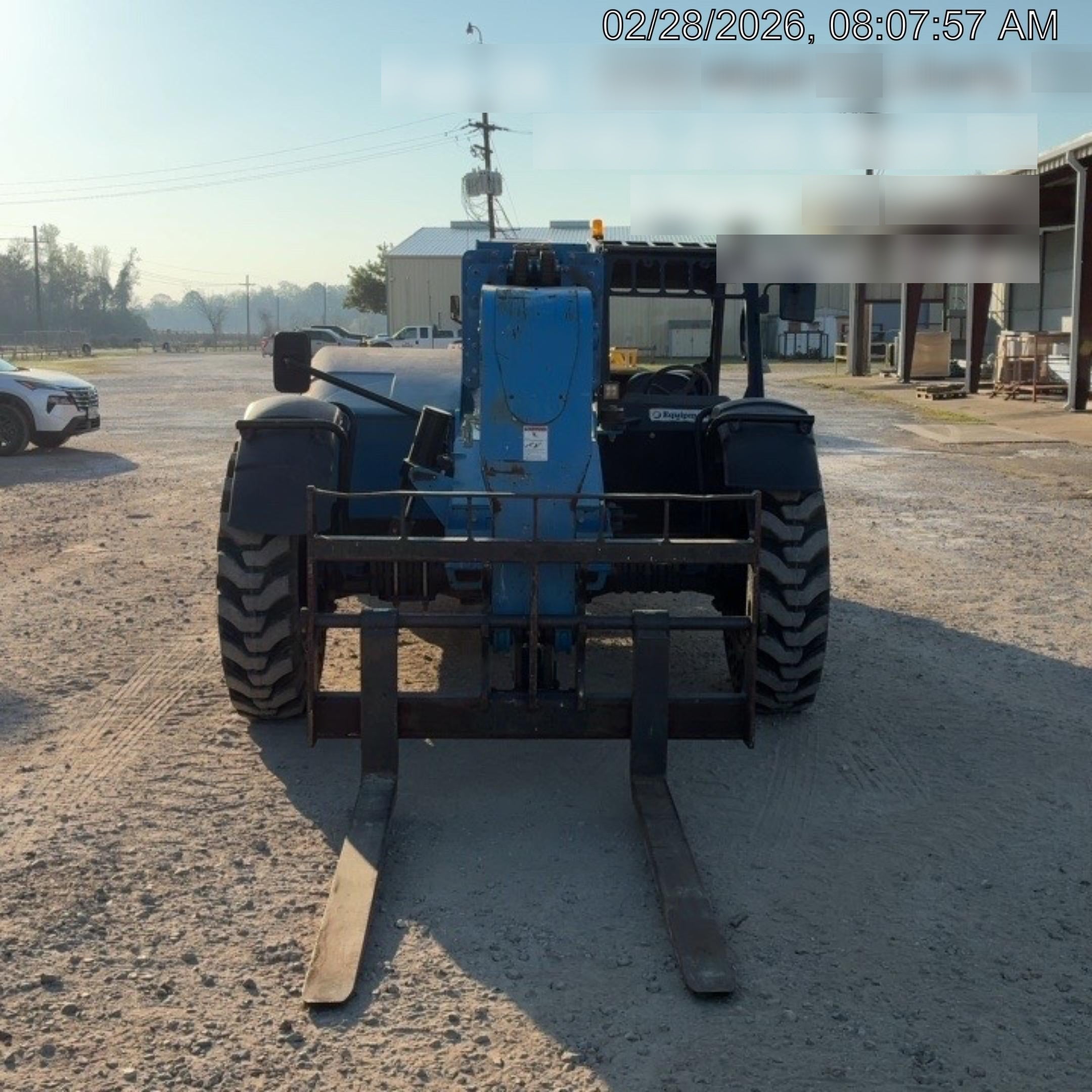2018 Genie GTH-844 Genie GTH-844D w/Open ROPS, Solid Tires, Work Light/Beacon, 60" Carriage and Forks