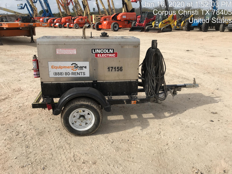 2018 Lincoln Electric Vantage 322 Lincoln Vantage 322 Welder Ready Pak 3 - Vantage 322, Trailer, Fender and light kit, Cable rack
