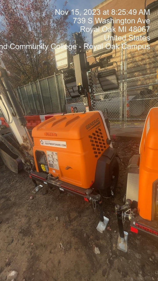 2023 Generac MLT2 Diesel, Flex Switch 120V Input, Powerzone Controller, 
(4) 320W LED Lights, 4kW Generator, 39.9 Gal Fuel Tank, 2" Ball, T3