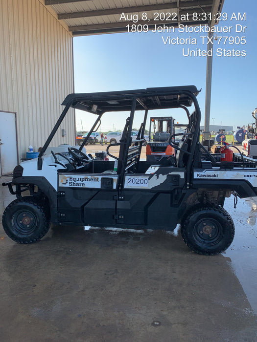 2018 Kawasaki Mule PRO-DXT Kawasaki Mule 4x4 Diesel UTV w/Hard Top, Windshield, Beacon, Backup Alarm, ES Keypad/Hardware Installed