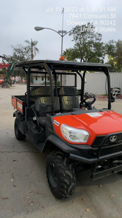 2022 Kubota RTV-X1140W-H Plastic Canopy, Windshield Acrylic Clear, LED Strobe Light, Wire Harness Kit, Back up Alarm